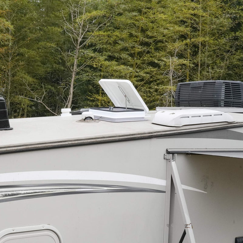 RVGUARD RV Roof Vent Cover 14 Inches, Universal Replacement Vent Lid White (2 Pack), Compatible with Ventline (pre 2008) & Elixir Vents (since 1994) - Image 5